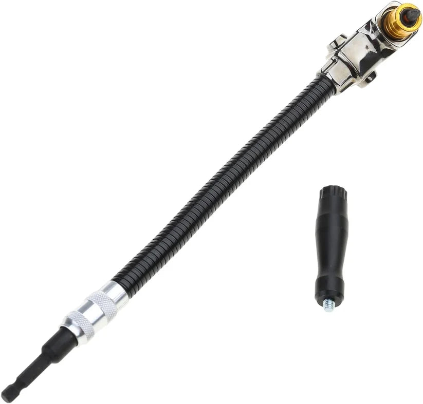 đ§ Flexible 90âDegree RightâAngle Drill Attachment with Long Flexible Shaft