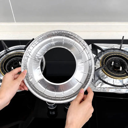 🔥LAST DAY SALE ONLY!! ✨BUY 1 GET 1 FREE!!!🔥 Disposable Stove Burner Protector, 10pcs Aluminum Foil Stove Burner Protector