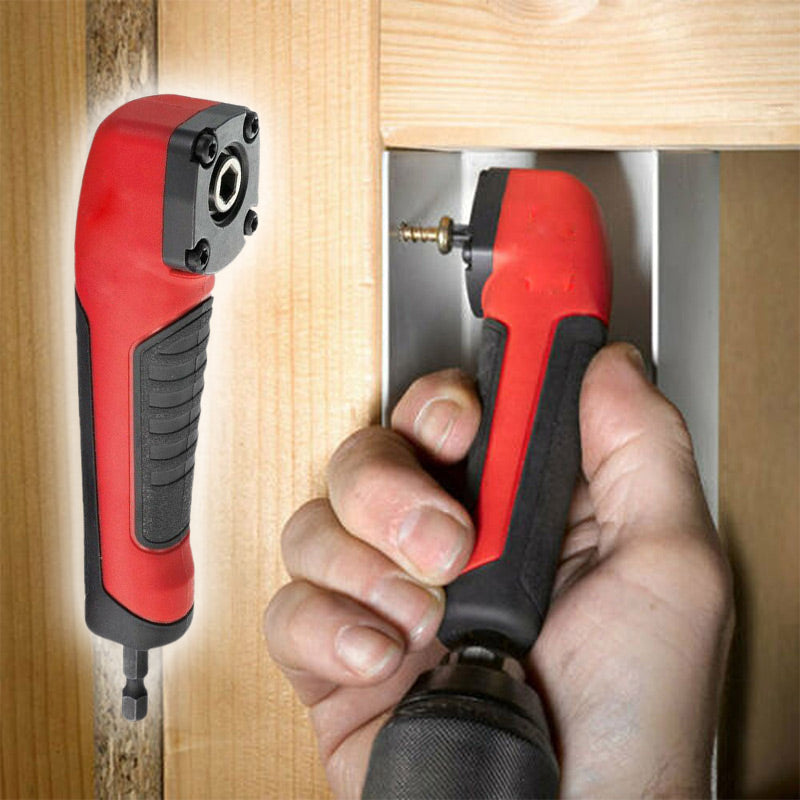 🔧 90° Right Angle Drill Adapter – Reach Tight Spaces Your Drill Can’t