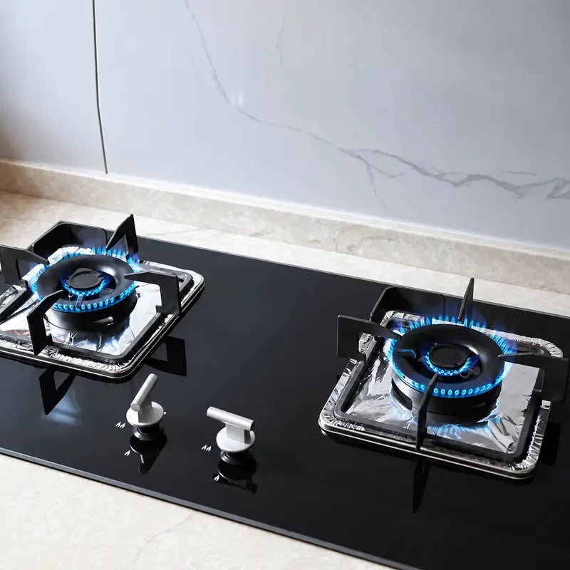 🔥LAST DAY SALE ONLY!! ✨BUY 1 GET 1 FREE!!!🔥 Disposable Stove Burner Protector, 10pcs Aluminum Foil Stove Burner Protector