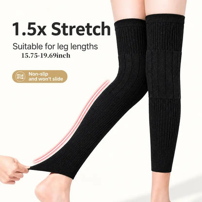 🔥LAST DAY SALE 49% OFF✨🔥 New Autumn/Winter Thermal Knee Warmers – Fleece-Lined, Thickened, and Extended