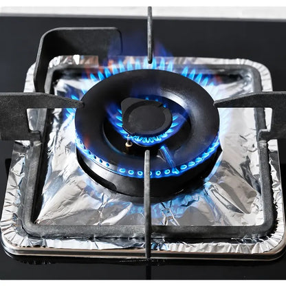 🔥LAST DAY SALE ONLY!! ✨BUY 1 GET 1 FREE!!!🔥 Disposable Stove Burner Protector, 10pcs Aluminum Foil Stove Burner Protector