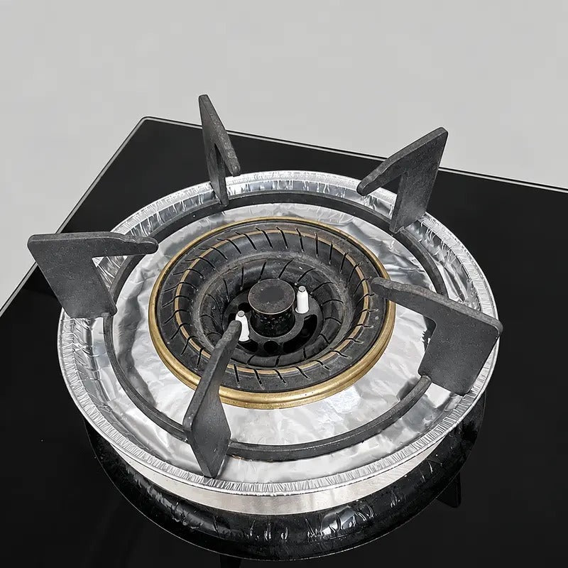 🔥LAST DAY SALE ONLY!! ✨BUY 1 GET 1 FREE!!!🔥 Disposable Stove Burner Protector, 10pcs Aluminum Foil Stove Burner Protector