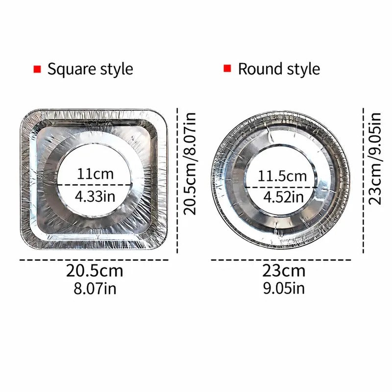 🔥LAST DAY SALE ONLY!! ✨BUY 1 GET 1 FREE!!!🔥 Disposable Stove Burner Protector, 10pcs Aluminum Foil Stove Burner Protector