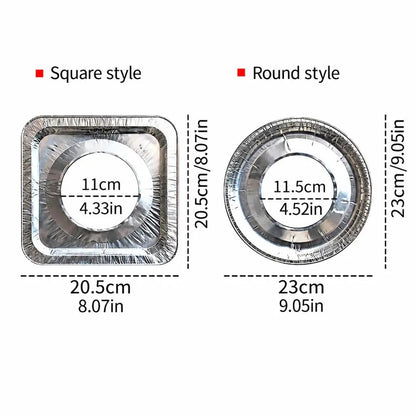 🔥LAST DAY SALE ONLY!! ✨BUY 1 GET 1 FREE!!!🔥 Disposable Stove Burner Protector, 10pcs Aluminum Foil Stove Burner Protector