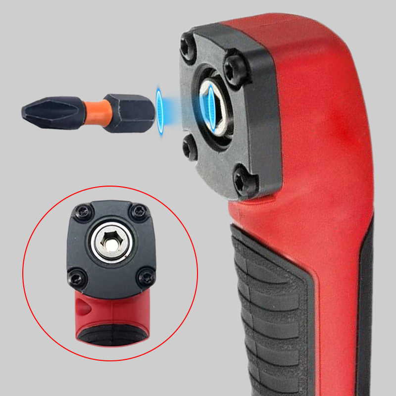 🔧 90° Right Angle Drill Adapter – Reach Tight Spaces Your Drill Can’t
