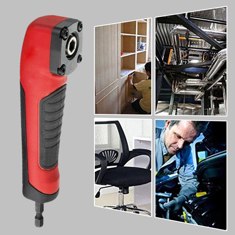 🔧 90° Right Angle Drill Adapter – Reach Tight Spaces Your Drill Can’t
