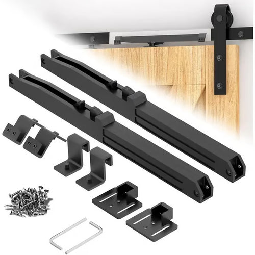 Barn Door Soft Close Kit – Hidden Track-Mounted Damper for 88–132 lb Sliding Barn Doors